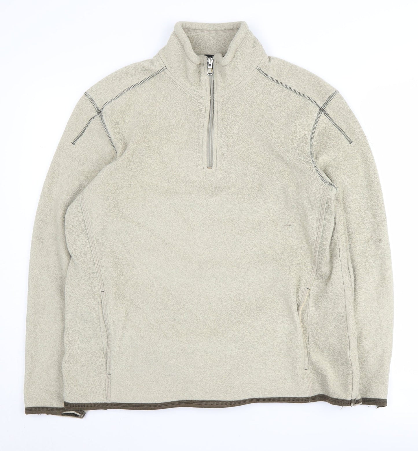 Mens UK Size M NEXT Beige Pullover Sweatshirt