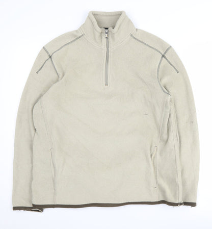 Mens UK Size M NEXT Beige Pullover Sweatshirt
