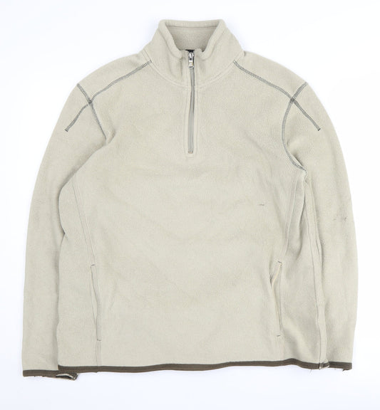 Mens UK Size M NEXT Beige Pullover Sweatshirt