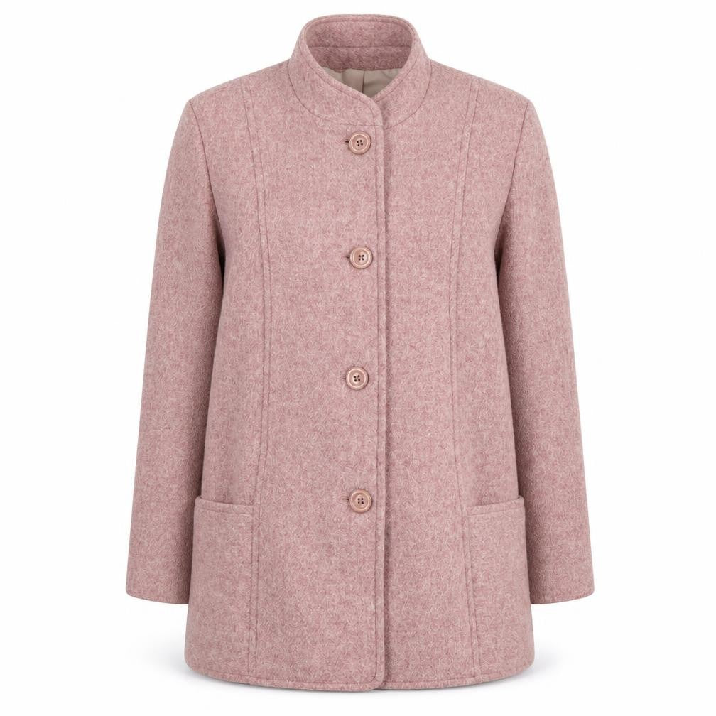 Lauré Pink Wool Women's Coat Size 20 Classic Style