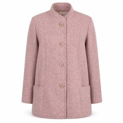Lauré Pink Wool Women's Coat Size 20 Classic Style