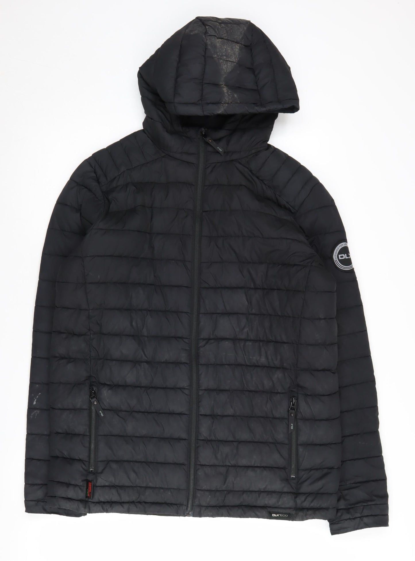 Mens UK Size S DLX Black Puffer Jacket