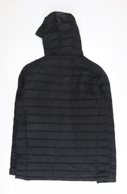 Mens UK Size S DLX Black Puffer Jacket