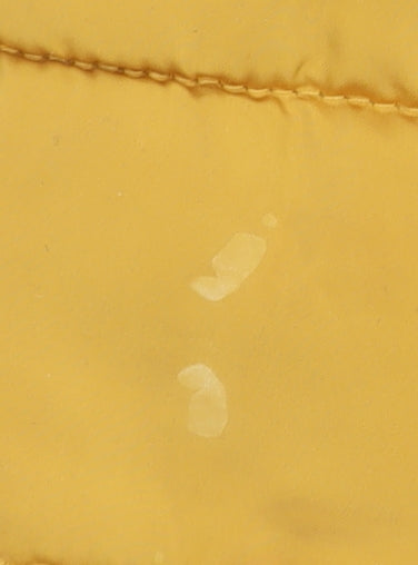 New Look Women's Yellow Puffer Jacket - Size 10