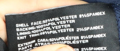 Jessica Simpson Women's Blue Mid-Length Hooded Jacket M