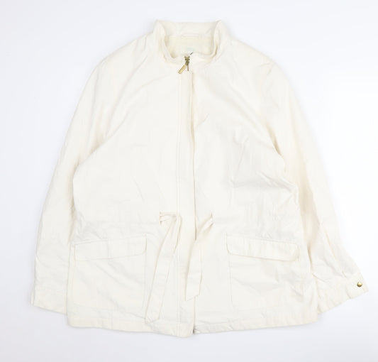 Marks & Spencer Women's Ivory Belted Jacket 16