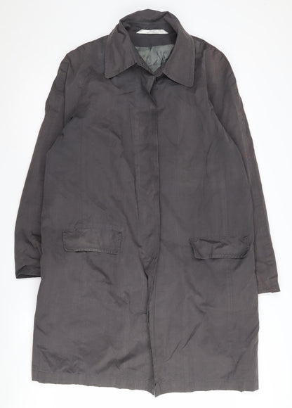 Womens UK Size 14 Marks and Spencer Grey Overcoat