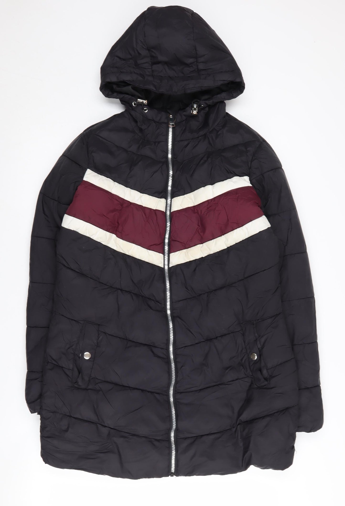 Womens UK Size 12 Studio Outerwear Black Puffer Jacket