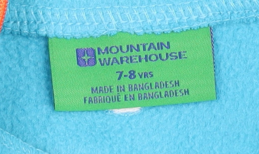Mountain Warehouse Girls Blue Fleece Hoodie 7-8 Years