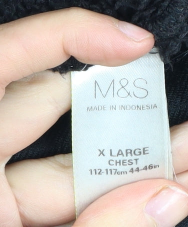 Unisex Adults UK Size XL Marks and Spencer Black