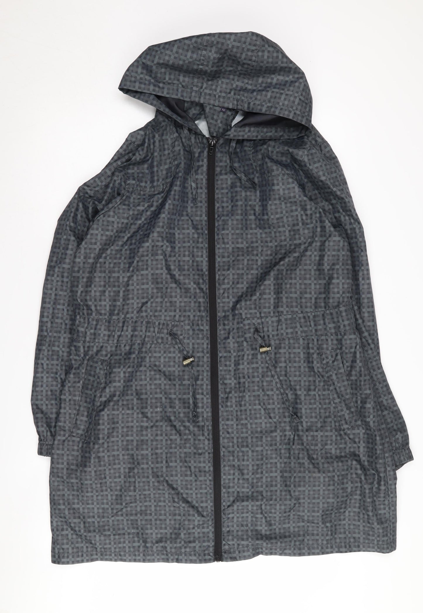 Womens UK Size M Marks and Spencer Grey Rain Coat