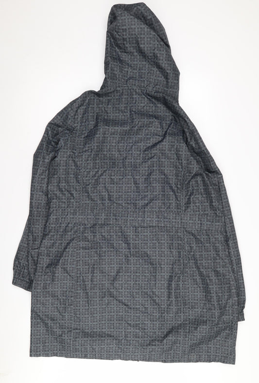 Womens UK Size M Marks and Spencer Grey Rain Coat