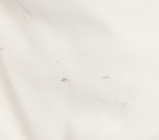 Missguided Ivory Puffer Jacket Women Size 8 Winter