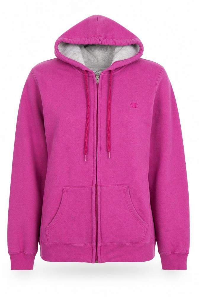 Womens UK Size M Champion Pink Full Zip Hoodie