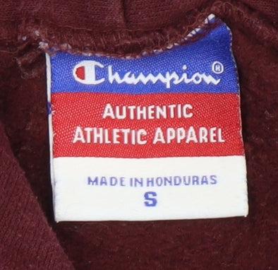 Mens UK Size S Champion Red Pullover Hoodie