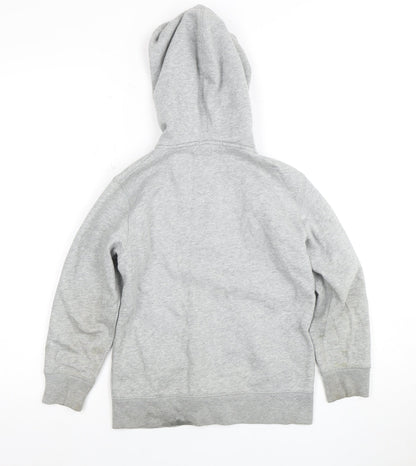 Gap Boys Grey Full Zip Hoodie 6-7 Years with Logo