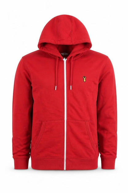 Mens UK Size M NEXT Red Full Zip Hoodie