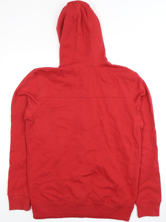 Mens UK Size M NEXT Red Full Zip Hoodie