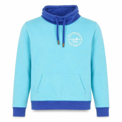 Stonewashed Men's Blue Pullover Sweatshirt M