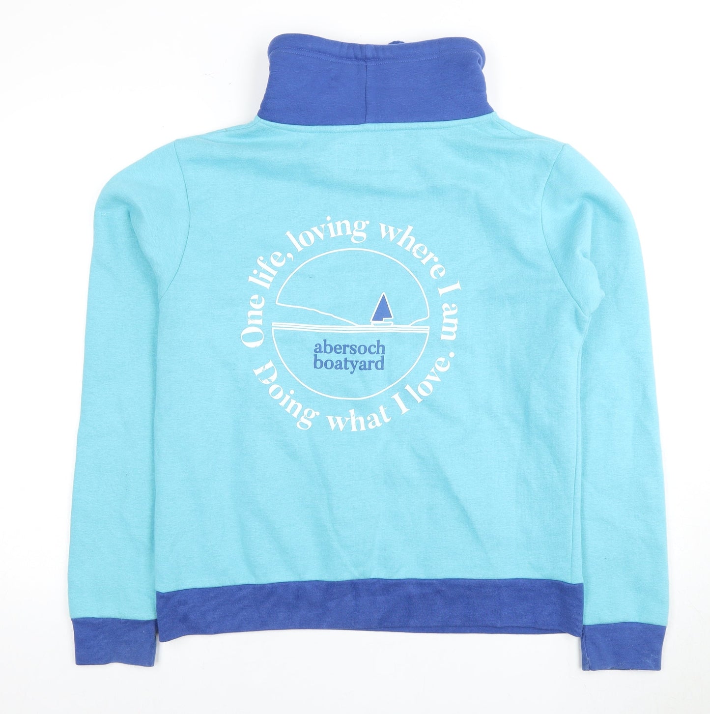 Stonewashed Men's Blue Pullover Sweatshirt M