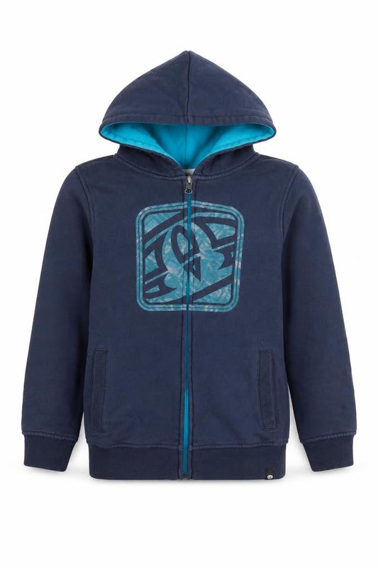 Animal Boys Blue Full Zip Hoodie, 9-10 Years, Cotton Blend