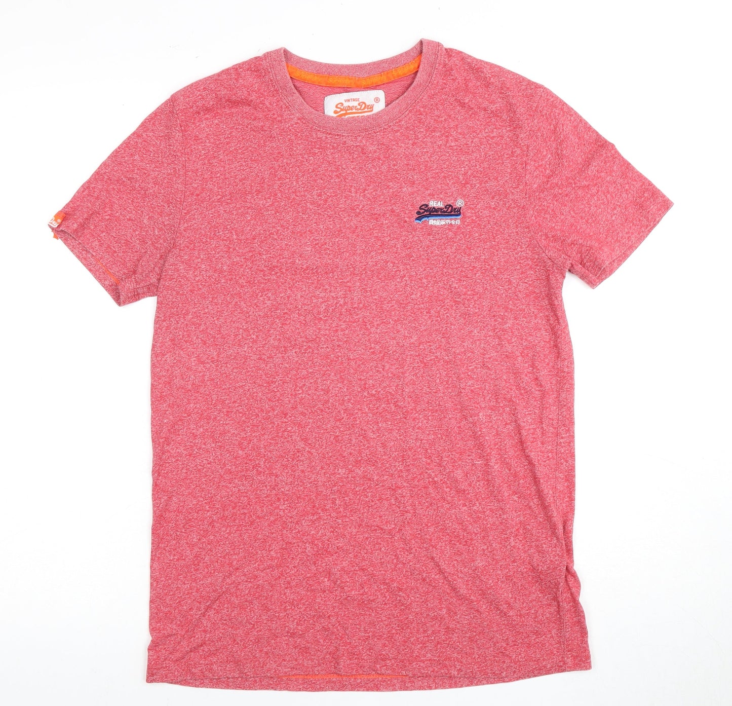 Superdry Men's Red Jersey T-Shirt M Logo Short Sleeve