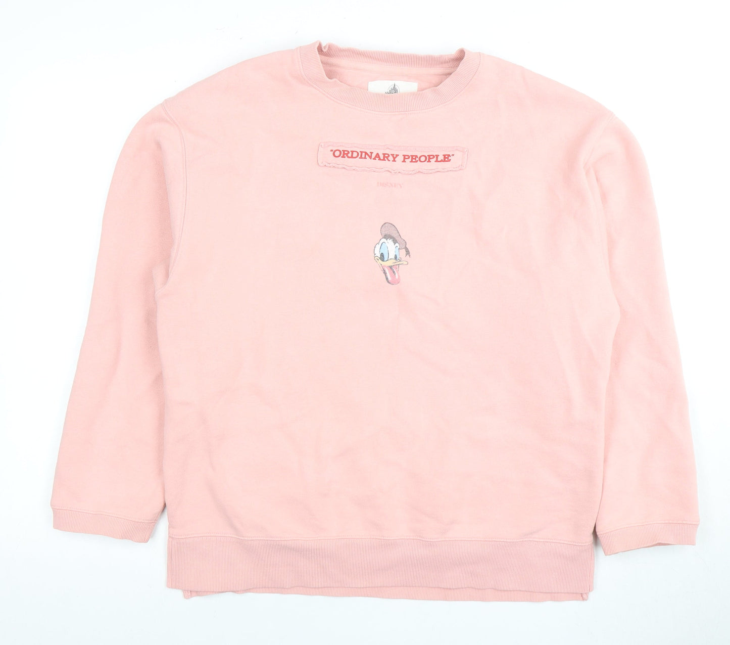 Ordinary People Women Pink Pullover Sweatshirt S Disney