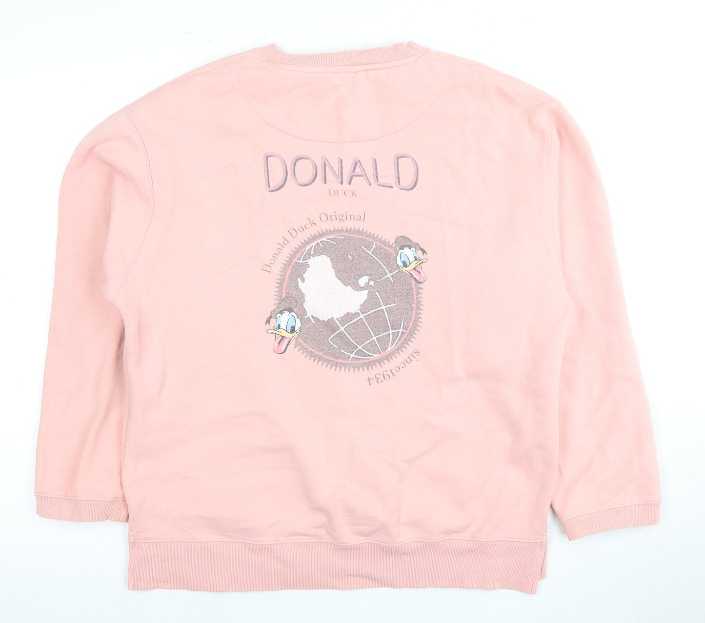 Ordinary People Women Pink Pullover Sweatshirt S Disney