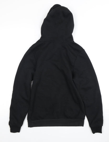 Slazenger Boys Black Hoodie, Logo Accent, 13 Years