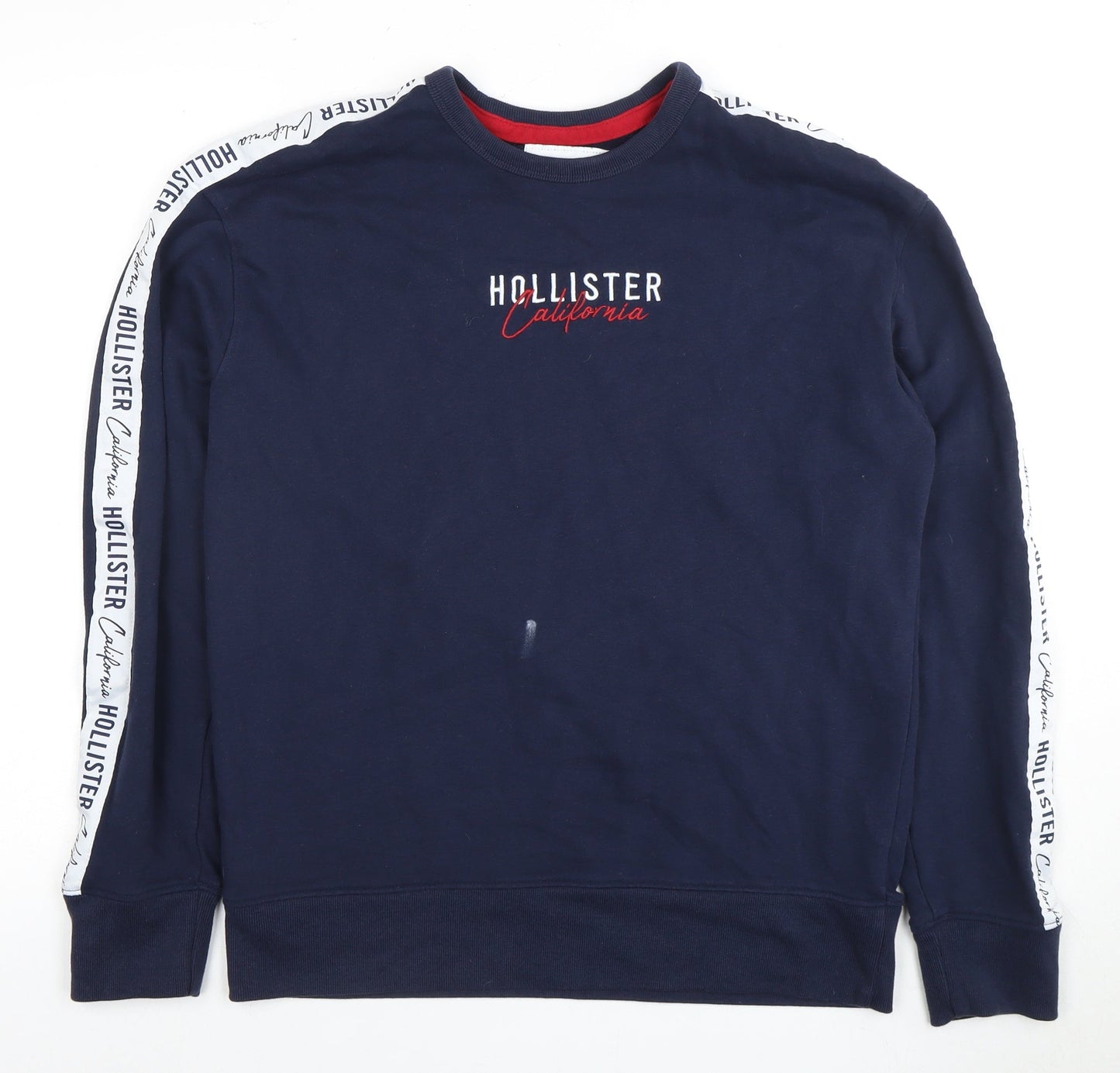 Mens UK Size M Hollister Blue Pullover Sweatshirt