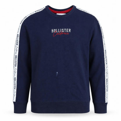 Mens UK Size M Hollister Blue Pullover Sweatshirt