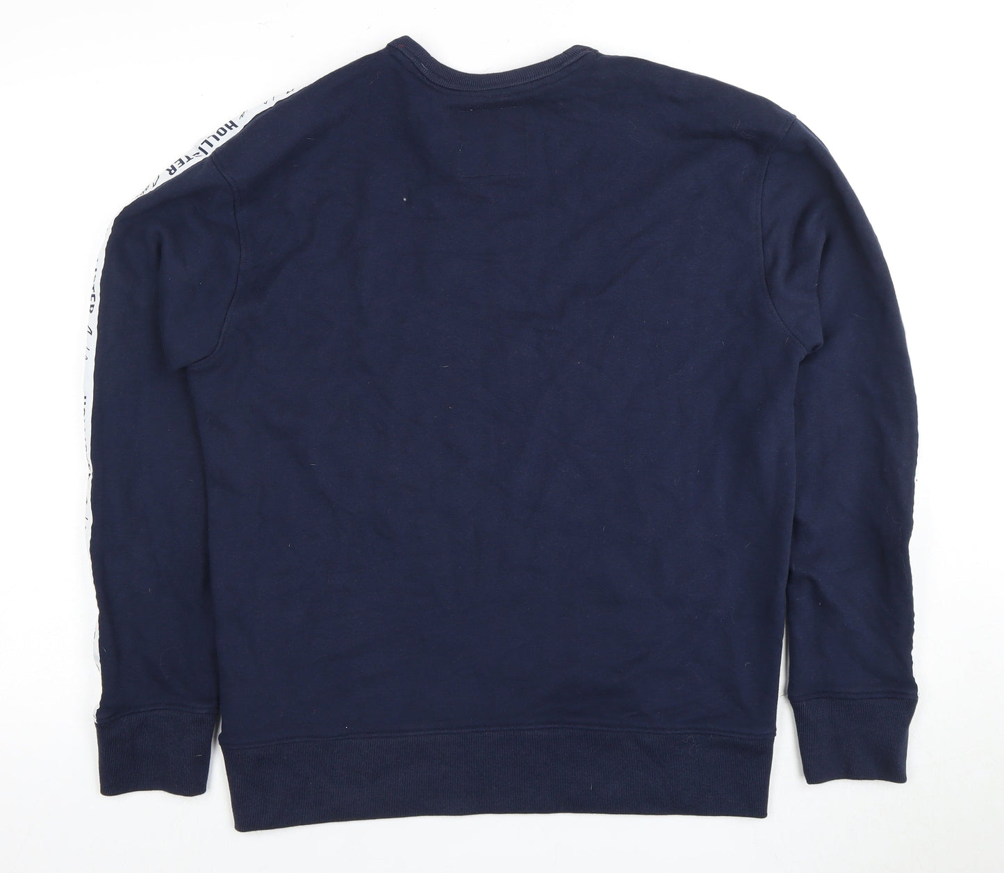 Mens UK Size M Hollister Blue Pullover Sweatshirt