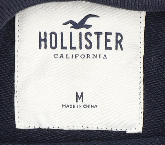 Mens UK Size M Hollister Blue Pullover Sweatshirt