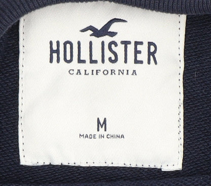 Mens UK Size M Hollister Blue Pullover Sweatshirt