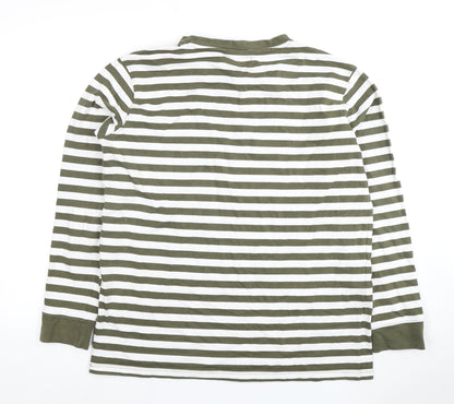 KOALA BAY Women's Green Striped Long Sleeve T-Shirt