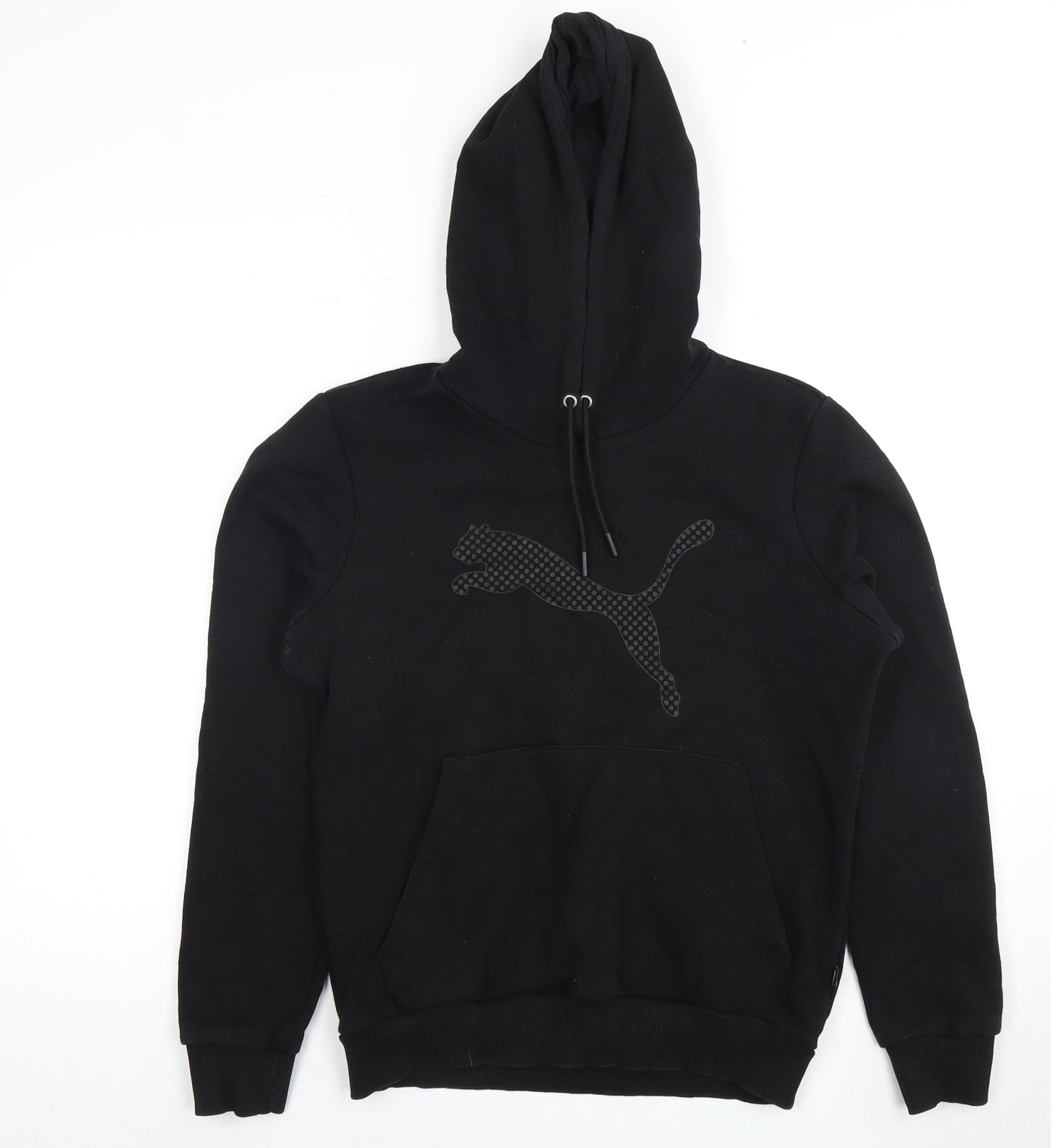 Mens UK Size M PUMA Black Pullover Hoodie