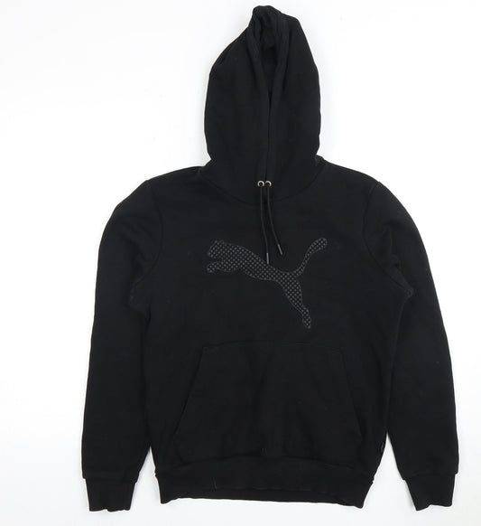 Mens UK Size M PUMA Black Pullover Hoodie
