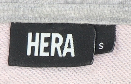 HERA Women's Grey Hoodie S - Cotton Blend Casual Style