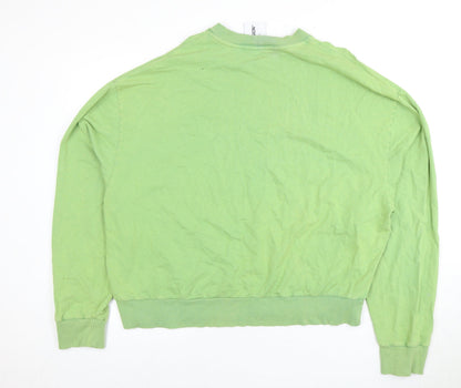 Mens UK Size M COLLUSION Green Pullover Sweatshirt
