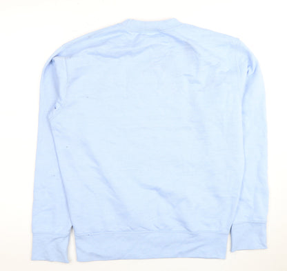Mens UK Size S boohooMAN Blue Pullover Sweatshirt
