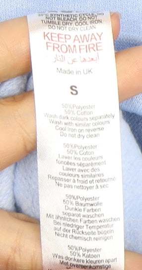 Mens UK Size S boohooMAN Blue Pullover Sweatshirt