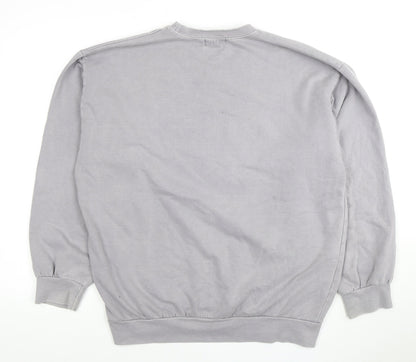Topman Grey Men’s M Sweatshirt, Crew Neck, Logo