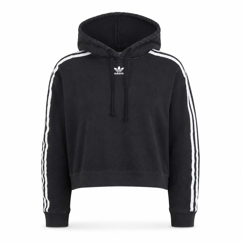 Womens UK Size 8 adidas Black Pullover Hoodie
