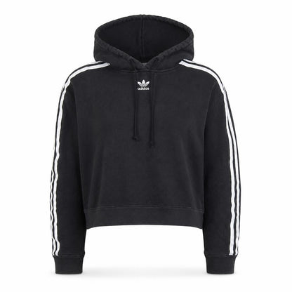 Womens UK Size 8 adidas Black Pullover Hoodie