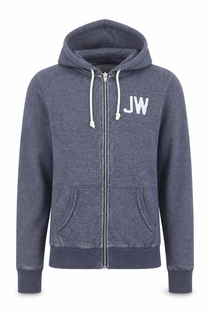 Mens UK Size XS Jack Wills Blue Full Zip Hoodie