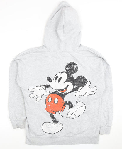 George Women's Grey Hoodie S Walt Disney Mickey Mouse Casual