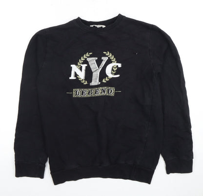 Urban Outlaws Boys Black Pullover Sweatshirt 13 Years