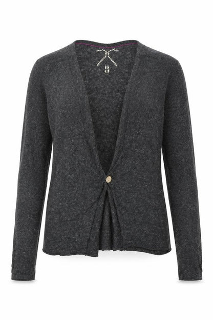 Womens UK Size 8 No Data Grey Cardigan Jumper