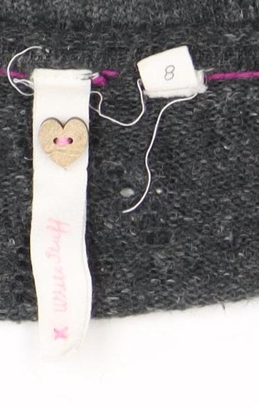 Womens UK Size 8 No Data Grey Cardigan Jumper