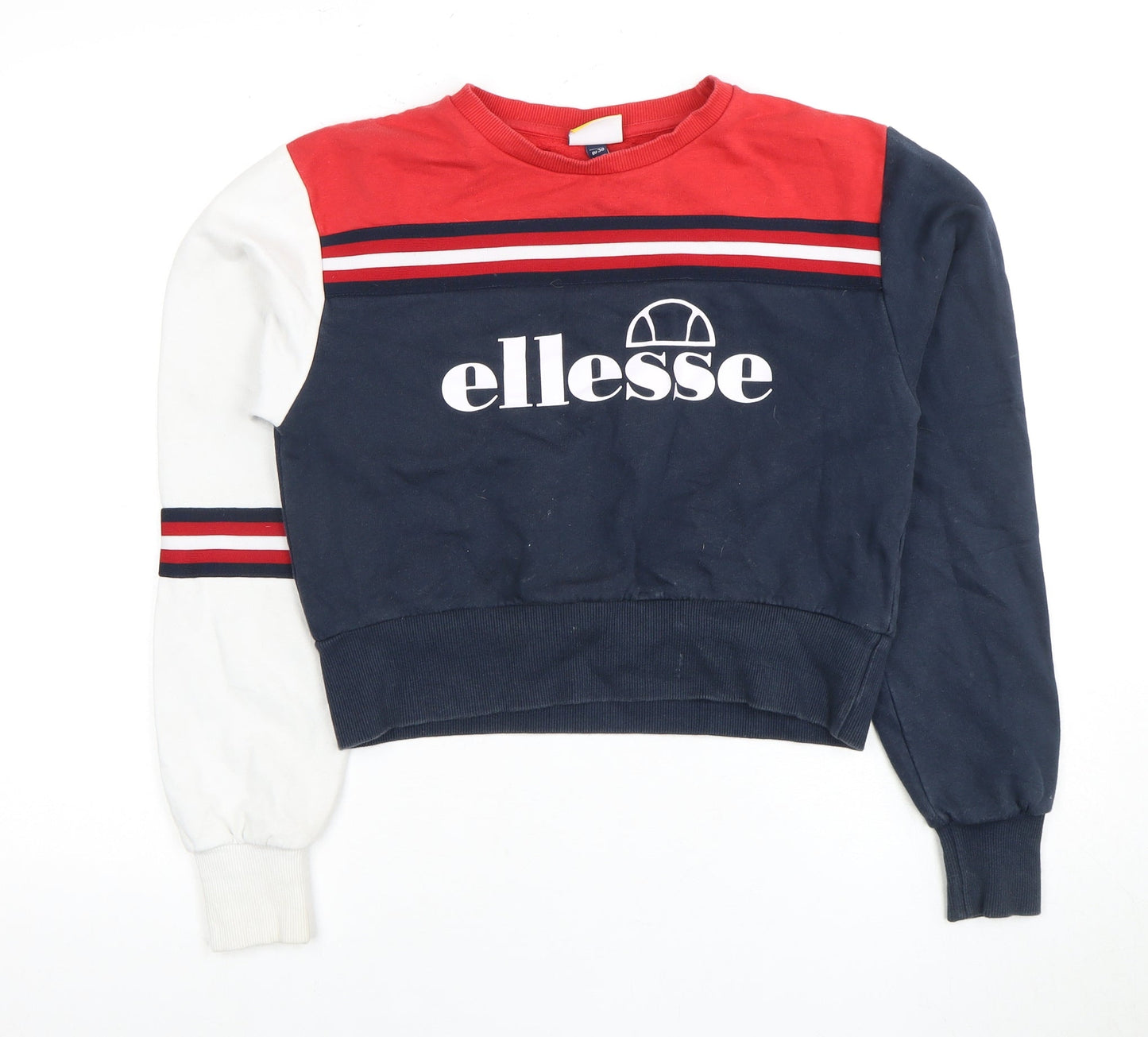 Ellesse Women's Red Blue White Pullover Sweatshirt